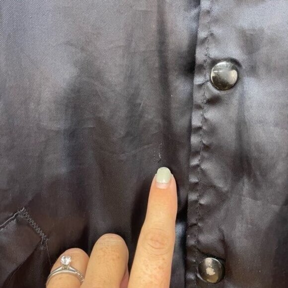 Vtg King Louie Mens Pro Fit Satin Varsity Bomber Jacket "Operating Engineers" XL - Picture 4 of 7